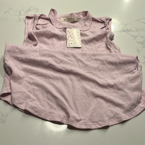 NEW Free People Sleeveless Top with KnotTies @ Shoulders | Small | Blush Lilac - Picture 5 of 7
